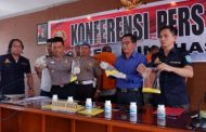 Polres Minahasa Gelar Konferensi Pers Penangkapan 3 Pelaku Pengedar Obat Keras