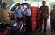 Rutan Klas IIA Manado Terima Bantuan 8 Unit Tempat Sampah dari DLH Manado