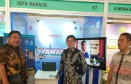 Wali Kota Vicky Lumentut dan Wawali Mor Bastian Kunjungi Stand Manado Smart City di Pameran Gerakan Menuju 100 Smart City 2019