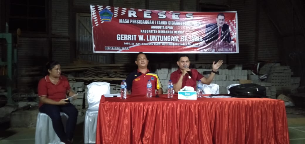 Gelar Reses di Likupang Satu, Gerrit: Saya Tidak Mau Berjanji, Tapi Semua Aspirasi Pasti Saya Perjuangkan