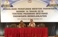 Dispar Manado Sosialisasikan Permen 14/2016 Tentang Pedoman Destinasi Pariwisata Berkelanjutan
