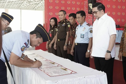 Wawali Mor Bastiaan Hadiri Pencanangan Zona Integritas Wilayah Bebas Korupsi di Rutan Negara Kelas IIA Manado