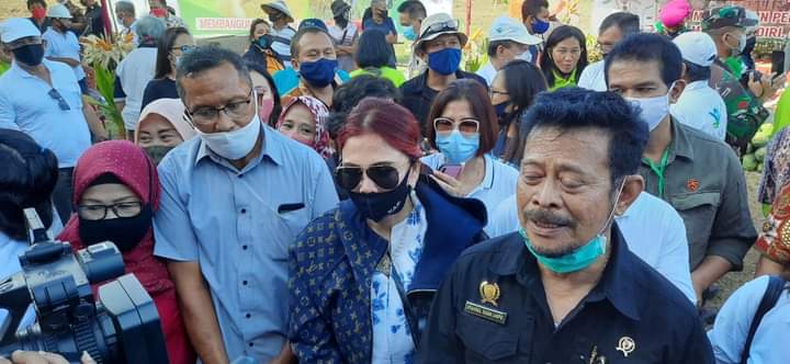 VAP Dampingi Mentan Yasin Limpo, Pertanian di Minut Disupport