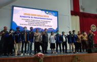 Dampingi Kapolda Sulut, Kapolres dan Wakapolres Minahasa Hadiri Kuliah Umum Kepala BNN RI di UNIMA
