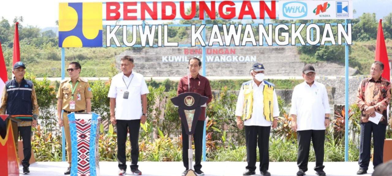 Presiden Jokowi Resmikan Bendungan Kuwil Kawangkoan