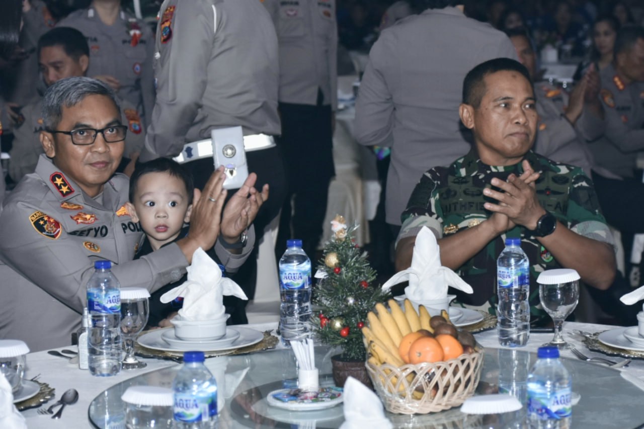 Perayaan Natal Bersama Polda Sulut, Dihadiri Kasdam XIII/Merdeka