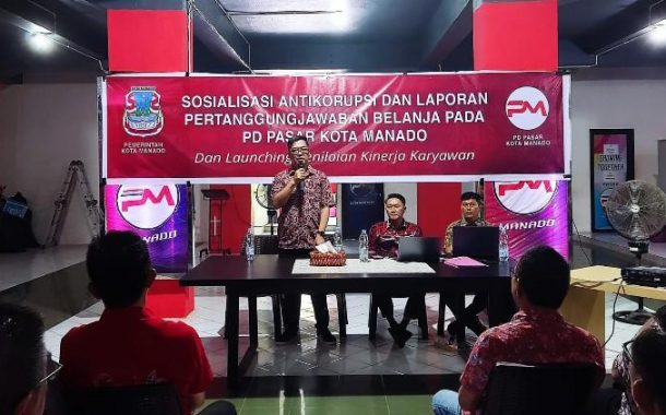 PD Pasar Manado Gelar Sosialisasi Antikorupsi dan Laporan Pertanggungjawaban Belanja