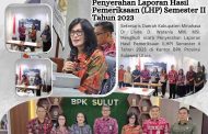 Wakili Bupati Minahasa, Sekda Lynda Watania Terima LHP Kinerja Semester II 2023 dari BPK RI Perwakilan Sulut