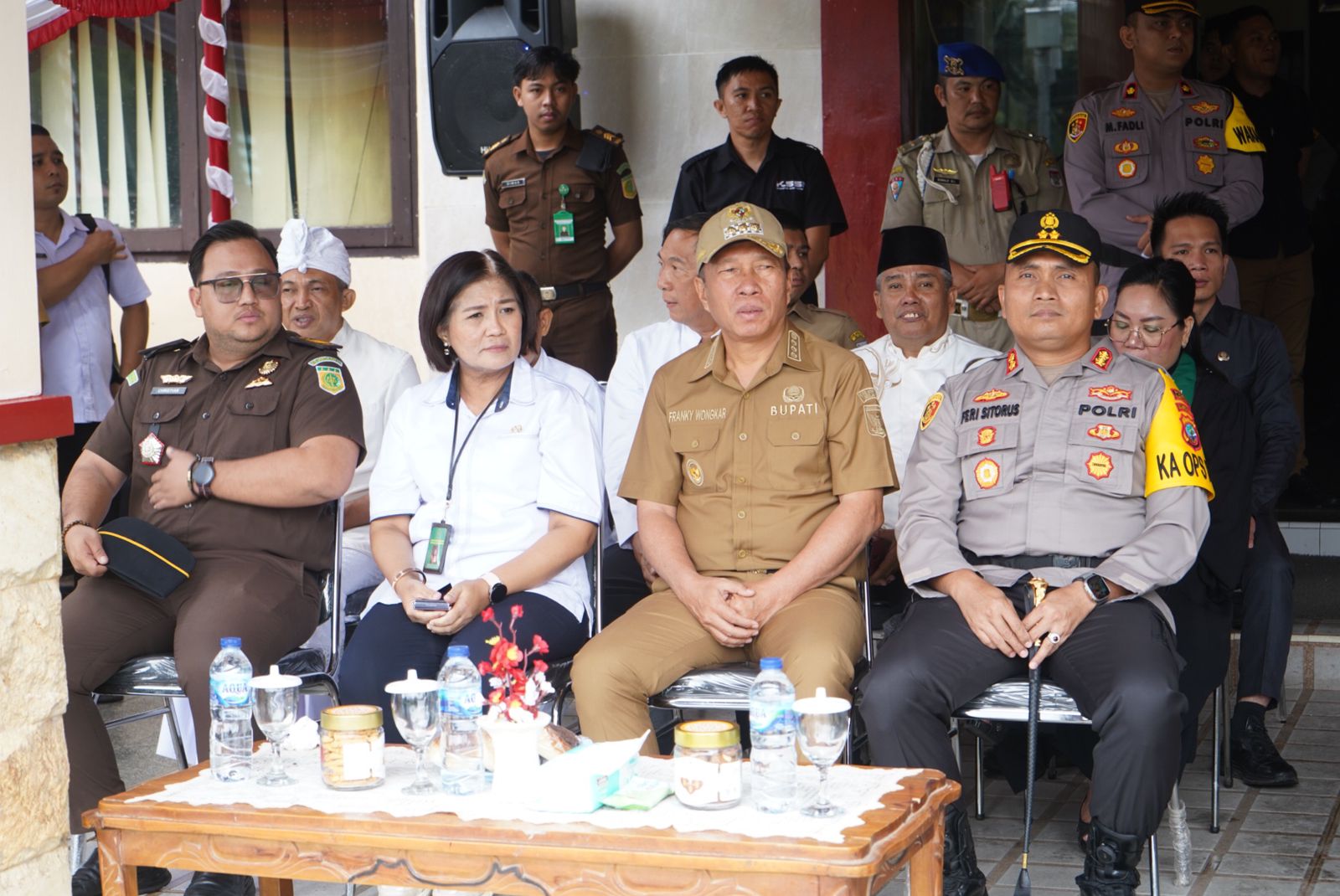 Bupati FDW Hadiri Apel Serpas Pam TPS Pemilu 2024