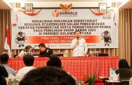 Sekretariat Bawaslu Sulut Gelar Sosialisasi Terkait Tahapan Pemungutan dan Penghitungan Suara Bersama Stakeholder Terkait