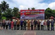 Bupati Kumendong Hadiri Apel Kesiapan Pemilu 2024 di Mapolres Minahasa
