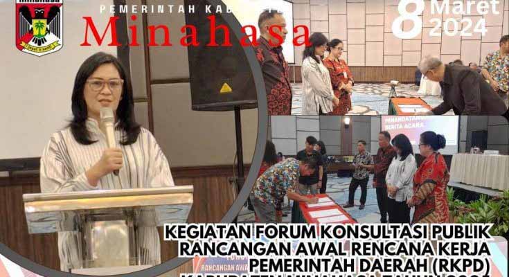 Kegiatan Forum Konsultasi Publik Rancangan Awal RKPD Tahun 2025, Dibuka Sekda Lynda Watania