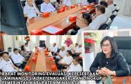 Rapat Monev Kepesertaan Jamsostek di Lingkup Pemkab Minahasa, Dipimpin Sekda Watania