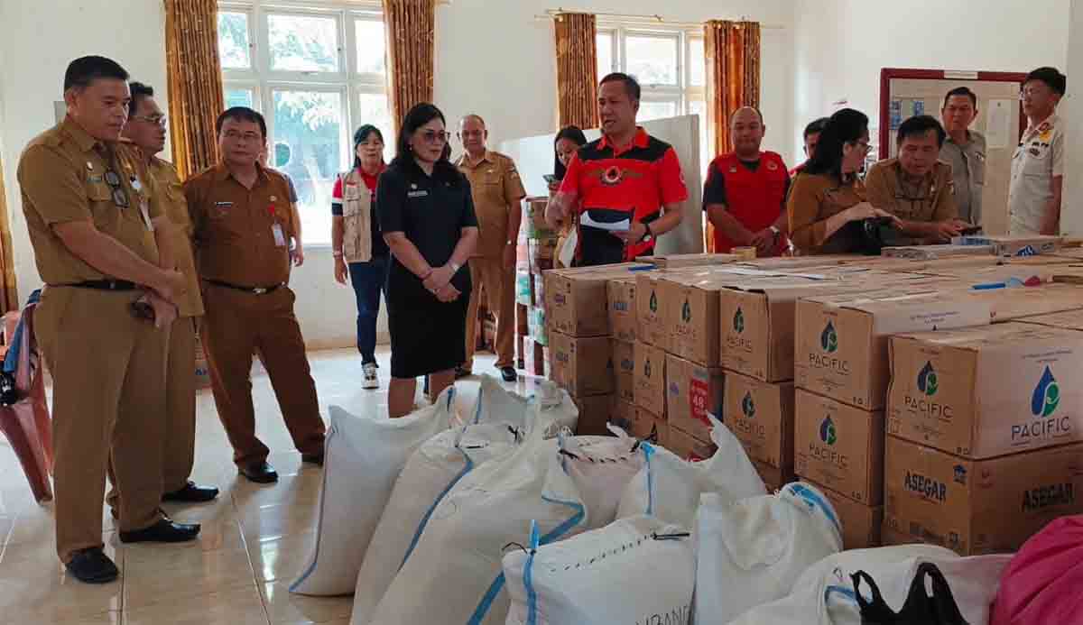 Pemkab Minahasa Siapkan Bantuan untuk Korban Bencana Gunung Ruang, Sekda Watania: Ini Tahap Pertama