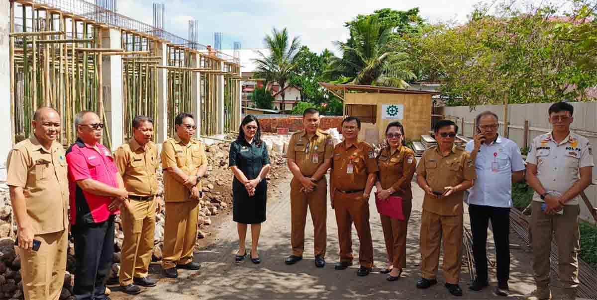 Pantau Pembangunan, Sekda Watania: Gedung Perpustakaan Akan Tingkatkan Minat Baca