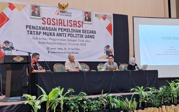 Bawaslu Manado Imbau Masyarakat Tidak Menerima Politik Uang