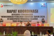 Wujudkan Pilkada 2024 Berintegritas, BAWASLU Minsel Gelar Rakor Bersama Stakeholder