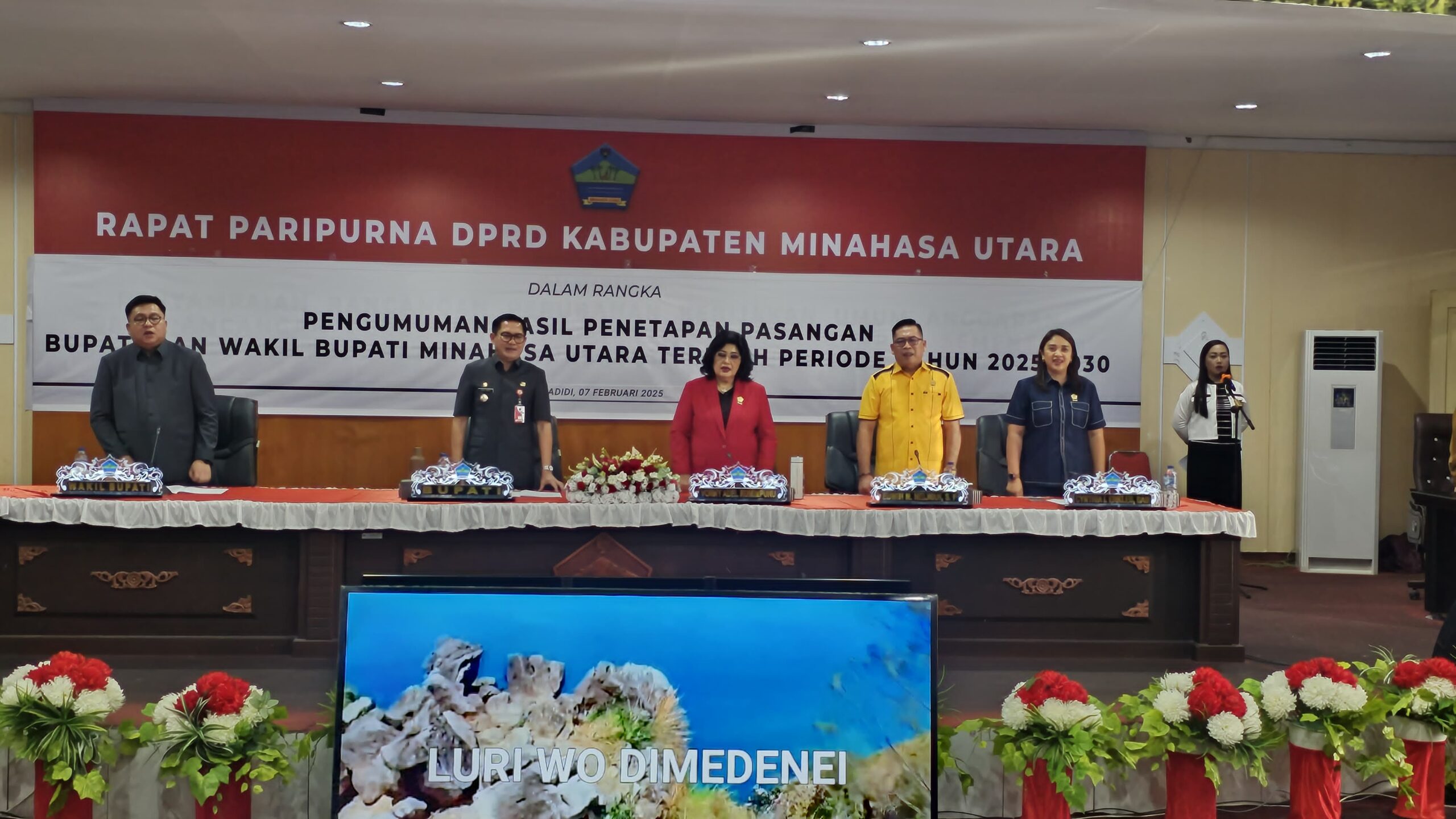 DPRD Minut Paripurnakan Penetapan Bupati dan Wakil Bupati Pemenang Pilkada 2024