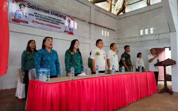 Tim Epdeskel Tingkat Kabupaten Lakukan Penilaian di Desa Poopo Kecamatan Ranoyapo
