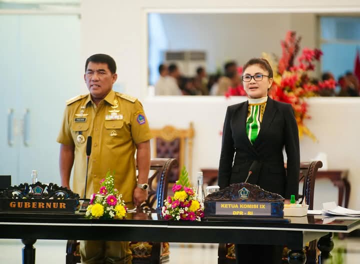 Gubernur Yulius Terima Kunjungan Kerja DPR RI Felly Runtuwene