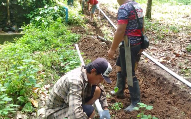 Realisasikan Dana Desa Tahun 2025, Pemdes Paslaten Bangun Jaringan Air Bersih