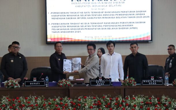 Sekretariat DPRD Minsel Sukses Fasilitasi Dua Agenda Rapat Paripurna