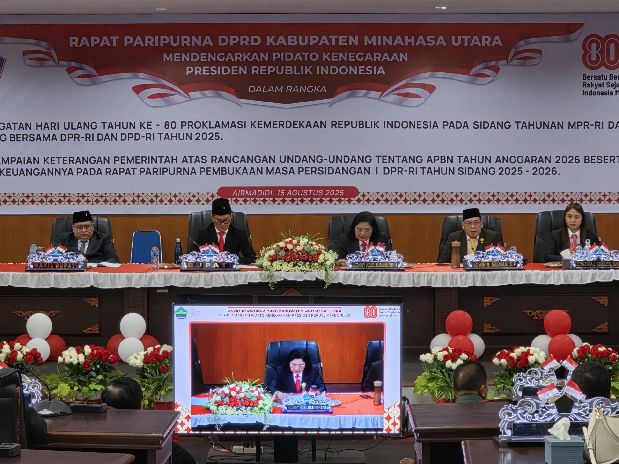 VAR Pimpin Paripurna Dengarkan Pidato Presiden RI ‎