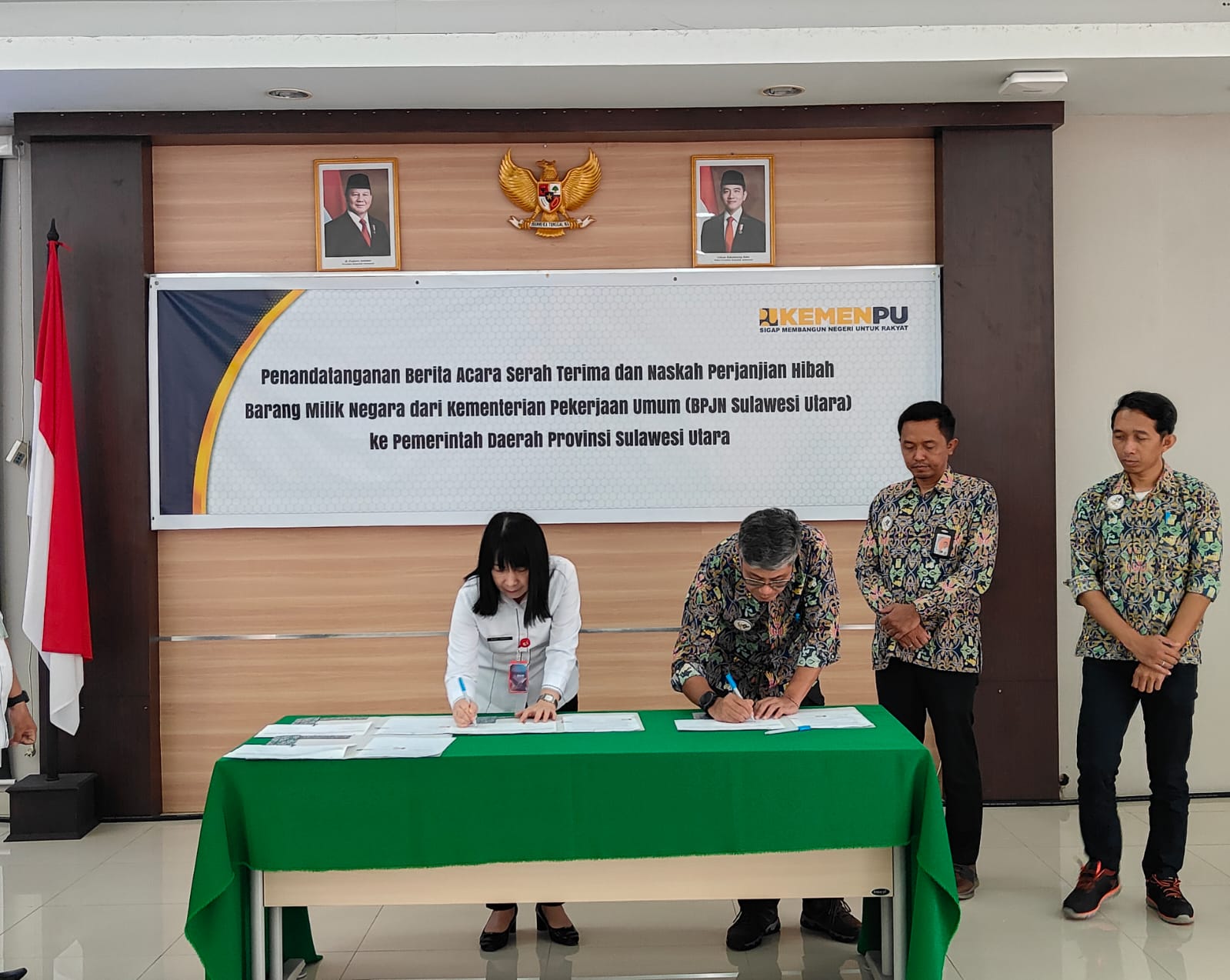 Penguatan Infrastruktur, Pemkab Minsel Terima Hibah Barang Milik Negara dari BPJN