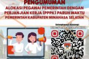 BKPSDM Minsel Umumkan Alokasi PPPK Paruh Waktu, Ucapan Terima Kasih Banjiri Laman Medsos