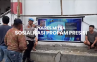 Sipropam Polres Minahasa Tenggara Gelar Sosialisasi Pelayanan Pengaduan Masyarakat PROPAM PRESISI melalui Videotron Plaza Ratahan