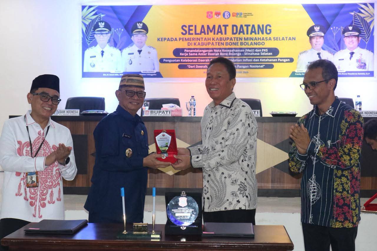 Kolaborasi Antar Daerah, Cara Jitu Pemkab Minsel dan Bone Bolango Kendalikan Inflasi