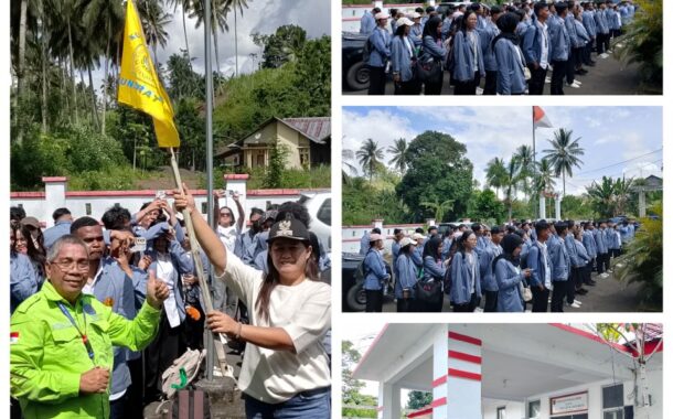 Camat Natalia Tangel Terima 90 Mahasiswa KKT Unsrat di Kecamatan Silian Raya