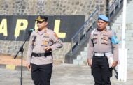Kapolres AKBP Handoko Sanjaya Pimpin Upacara Bendera Bulanan Polres Minahasa Tenggara