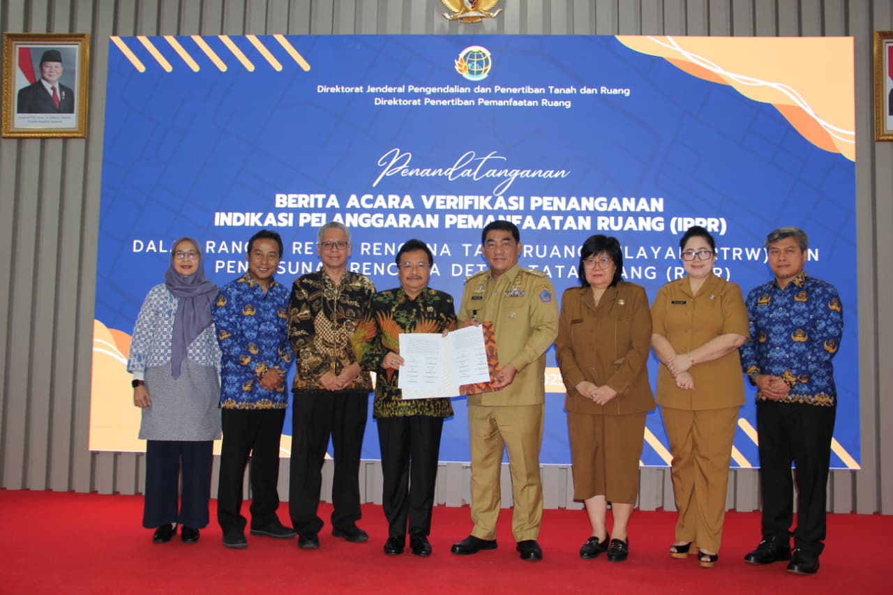 Revisi RTRW Sulut 2025, Gubernur Yulius Sahkan Verifikasi 8 IPPR