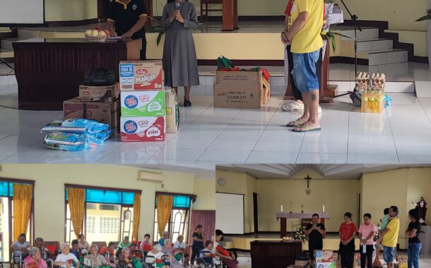 Noel Luntungan Rayakan HUT Ke 4 Bersama Oma Opa di Panti Werdha Bethani Lembean ‎