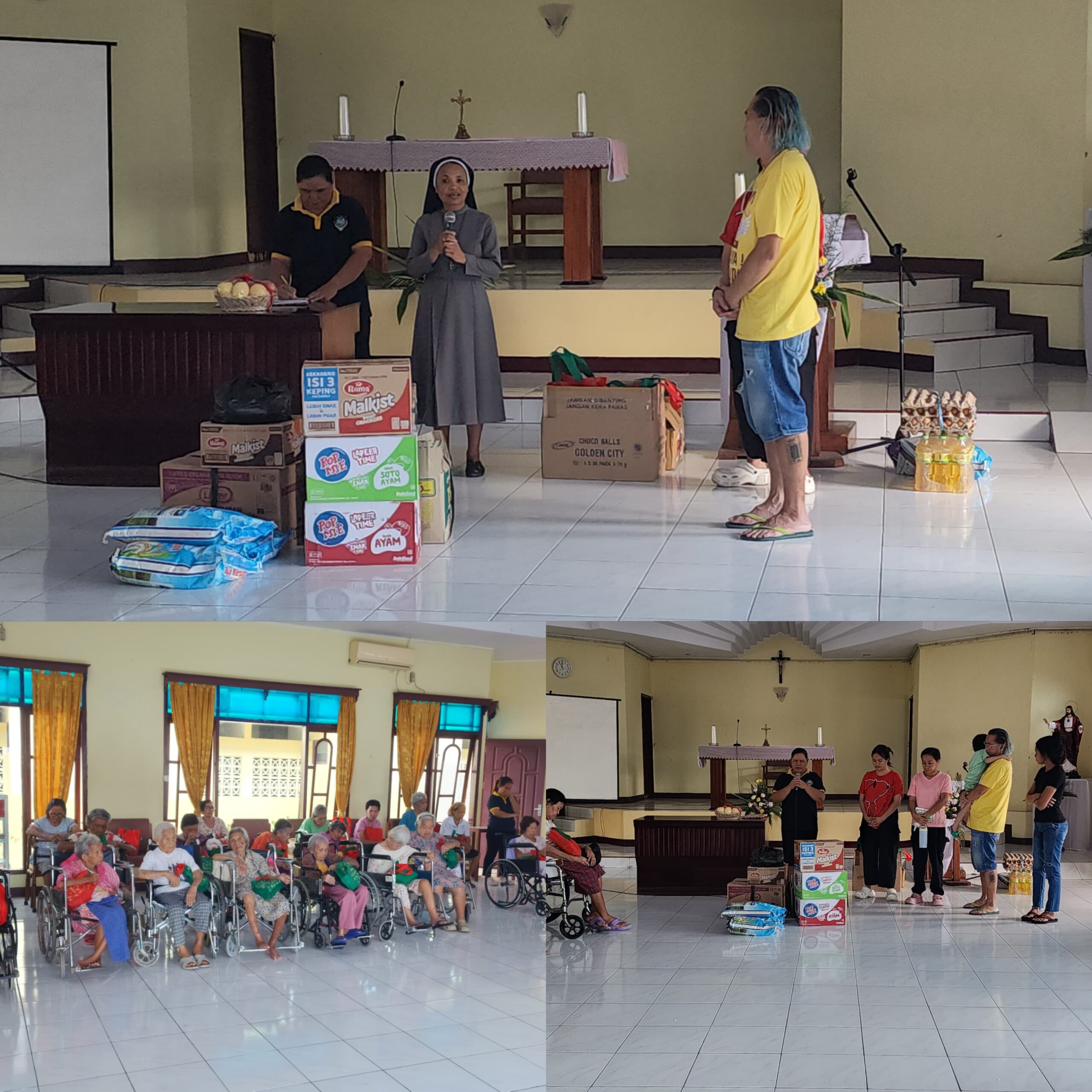 Noel Luntungan Rayakan HUT Ke 4 Bersama Oma Opa di Panti Werdha Bethani Lembean ‎