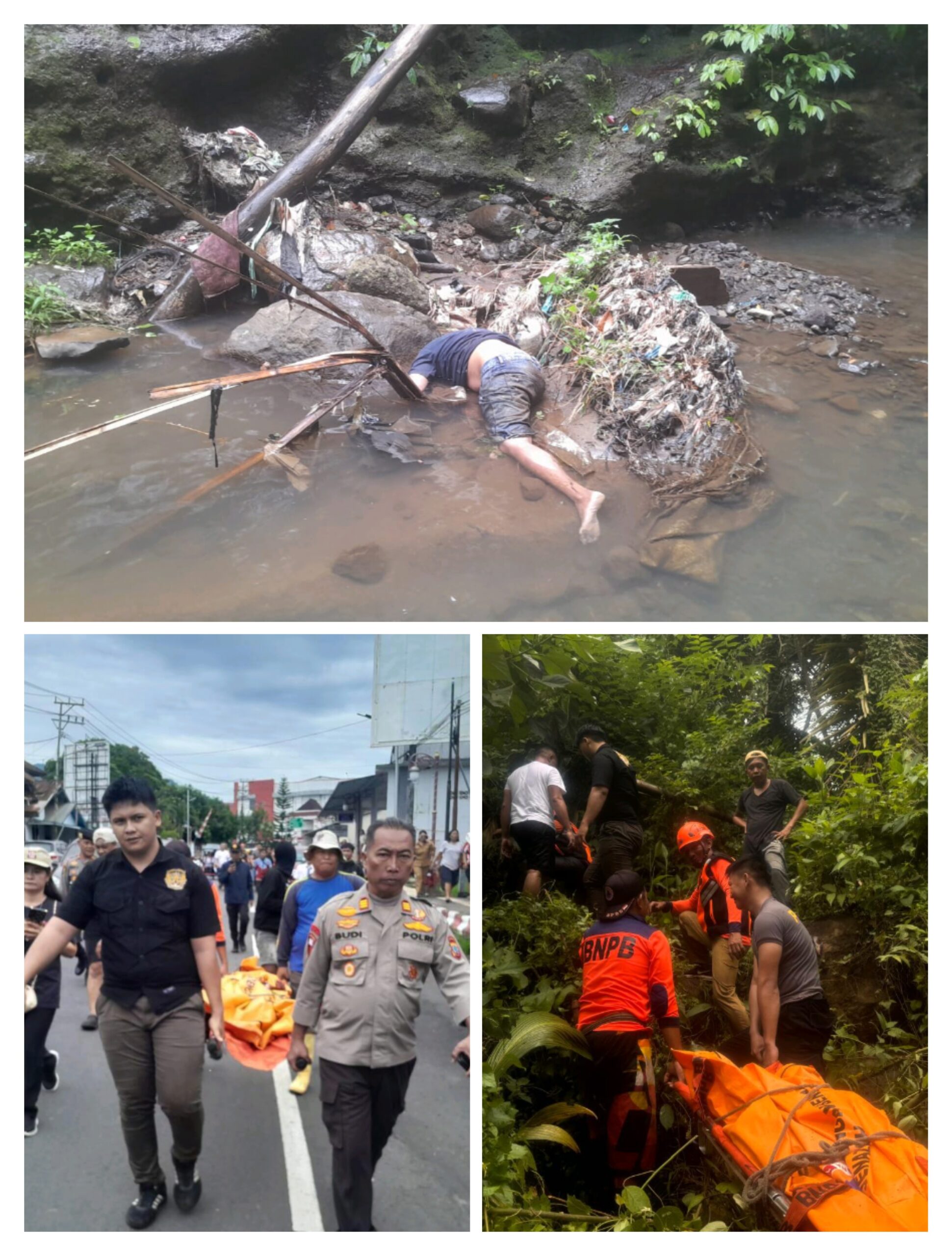 Polres Mitra Evakuasi Mayat yang Ditemukan di Sungai Palaus, Tosuraya Selatan