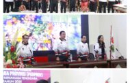 Bersama Ketua Koni Mitra Fredy Tuda, Ir Elly Sangian, M.E Lepas Kontingen Porprov, Targetkan Raihan Medali Emas