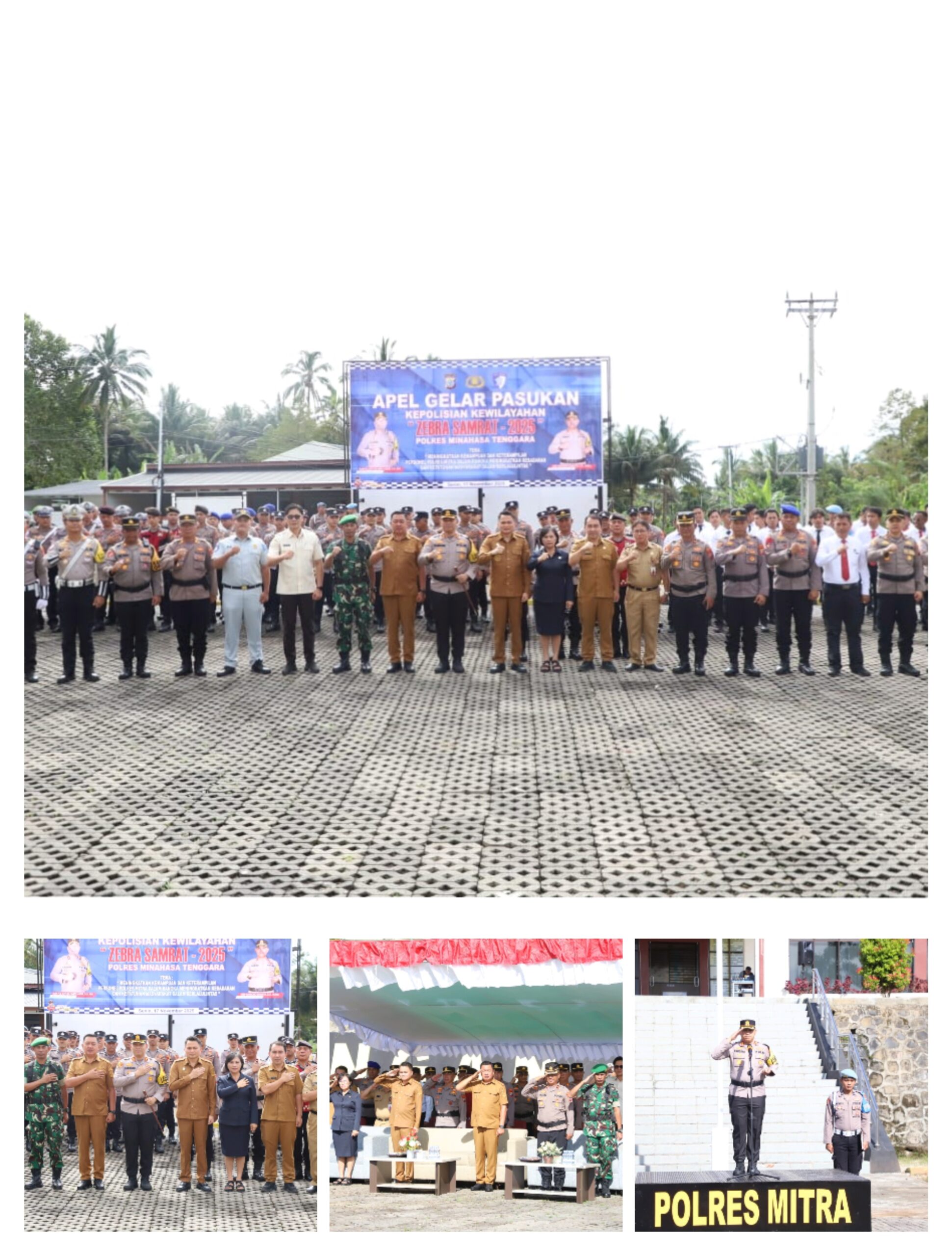 Oprasi Zebra Samrat 2025 Di Mulai, Pemkab dan Polres Mitra Apel Bersama