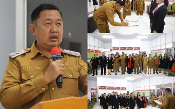 Wabub Fredy Tuda Lantik dan Ambil Sumpah 28 Pejabat Fungsional, Dorong Dedikasi Bagi Masyarakat
