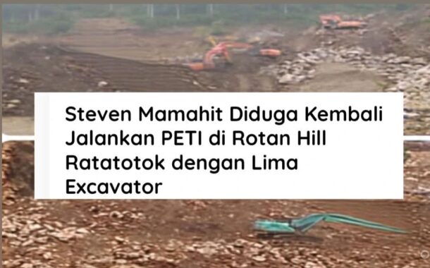 Lupakan Papan Larangan! Lima Alat Berat Steven Mamahit Borong Emas di Hutan Lindung Ratatotok. APH Terkesan Tutup Mata
