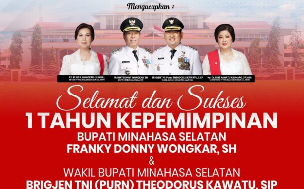 Sekretariat DPRD Minsel Hadiri Ibadah Syukur Satu Tahun Kepemimpinan FDW–TK