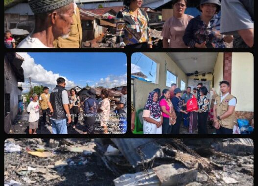 15 KK Korban Kebakaran di Kelurahan Singkil Terima Bantuan: Bentuk Kepedulian Pemprov Sulut