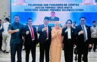 Tahlis Gallang Resmi Dilantik sebagai Sekretaris Daerah Sulut, Ivanry Matu Sampaikan Dukungan Penuh