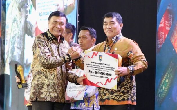 Sulut Raih Penghargaan Tertinggi Regional Sulawesi, Gubernur Yulius Terima Insentif Fiskal Rp3 Miliar