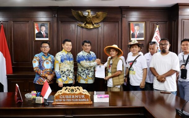 Terima Aspirasi Mapalus Pragib, Gubernur Yulius Tegaskan Dukungan terhadap Program Strategis Nasional