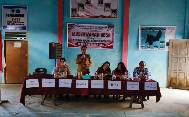 Pemdes Karimbow Gelar Musdes Penyusunan RKPDes 2027, Bahas Delapan Program Prioritas Pembangunan