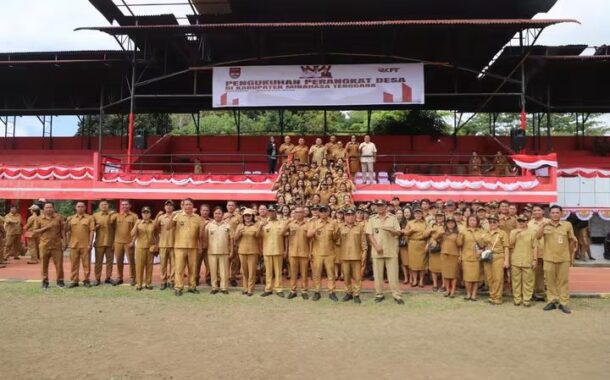 1.360 Perangkat Desa se-Mitra Resmi Dikukuhkan, Bupati Ronald Kandoli Sampaikan Empat Pesan Penting